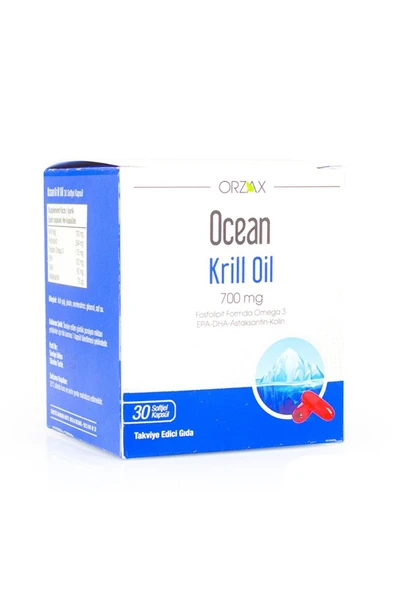 Orzax Ocean Krill Oil 700 Mg 30 Kapsül ürün görseli