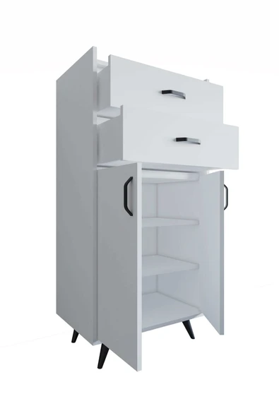 FUHO Seren Çok Amaçlı Dolap Beyaz - Resim 2