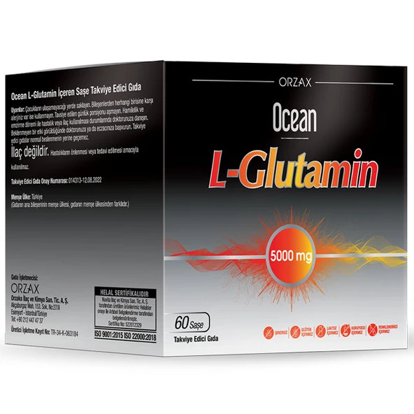 Orzax Ocean L-Glutamin 5000 mg 60 Saşe - 1