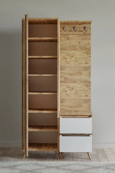 FUHO Gizz Portmanto Atlantik Çam-beyaz - Resim 2