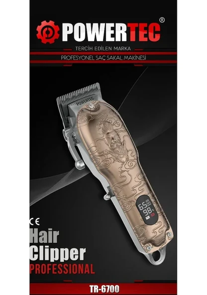 Powertec TR 6700 Tıraş Makinesi Bakır - 4