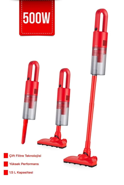 Svc-8616 500 W Dikey Elektrikli Süpürge Kırmızı - 2