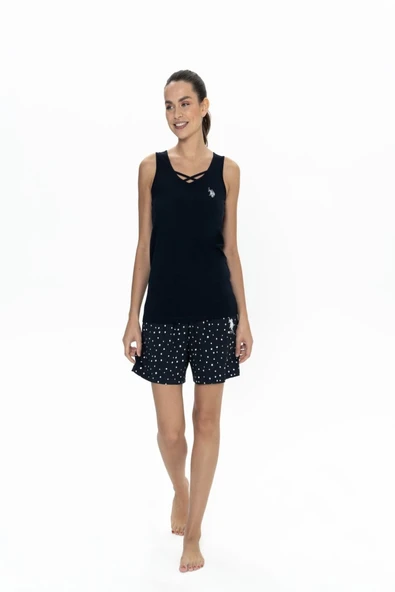 U.S. Polo Assn. 20053 Kadın Şort Pijama Takım