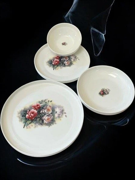 Royking Romantic Sade 24 Parça Yemek Takımı HRN 23030A - Resim 2