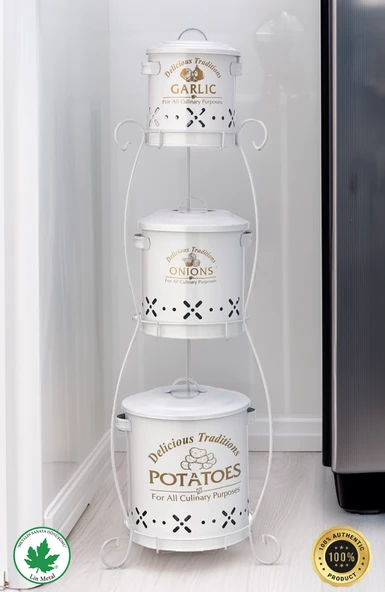 3 Katlı SİLİNDİR Patates-Soğan-Sarımsak - 3