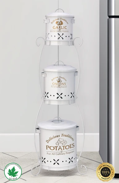 3 Katlı SİLİNDİR Patates-Soğan-Sarımsak - 5