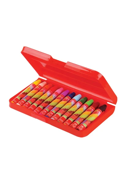 Faber Castell Plastik Çantalı Pastel Boya 12 Renk - 2