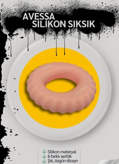 Avessa Silikon El Sıksık Rehabilitasyon ve Spor İçin İdeal – Silikon El Egzersiz Halkası - 3