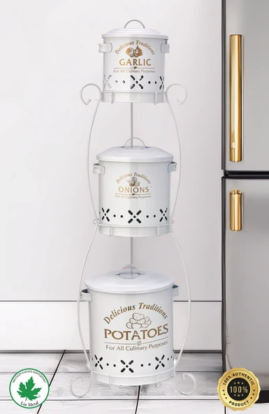 3 Katlı SİLİNDİR Patates-Soğan-Sarımsak - 4