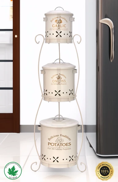 3 Katlı SİLİNDİR Patates-Soğan-Sarımsak - 3