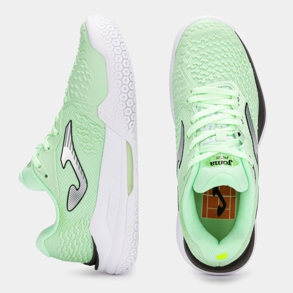 Joma Ace Kadın Yeşil Toprak & Sert Kort Tenis AyakkabısıTACLS2515AC - Resim 4