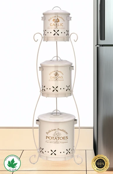 3 Katlı SİLİNDİR Patates-Soğan-Sarımsak - 5