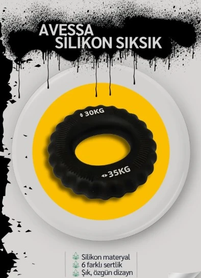 Avessa Silikon El Sıksık Rehabilitasyon ve Spor İçin İdeal – Silikon El Egzersiz Halkası - 4
