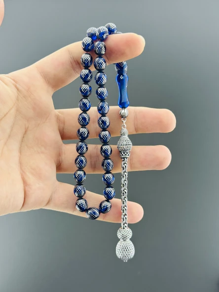 GÜMÜŞ İŞLEMELİ VE PÜSKÜLLÜ MUSTAFA DEMİR PENÇE ATEŞ BEYZİ KESİM 8,50X10 - 1