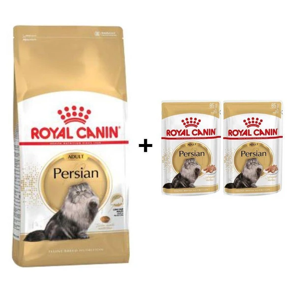Royal Canin Persian Yetişkin Kedi Maması 2 kg + 2 Adet Yaş Mama Hediye