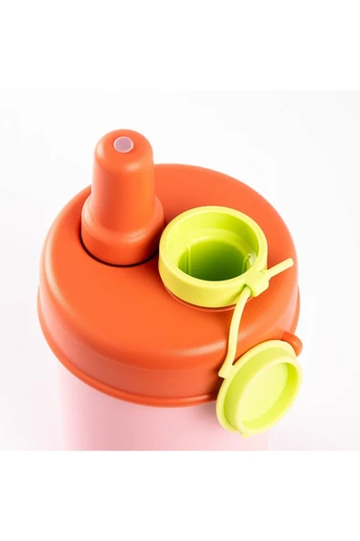 TANTİTONİ PEMBE 2Sİ 1 ARADA KAPAKLI TERMOS BARDAK 480ML - 3