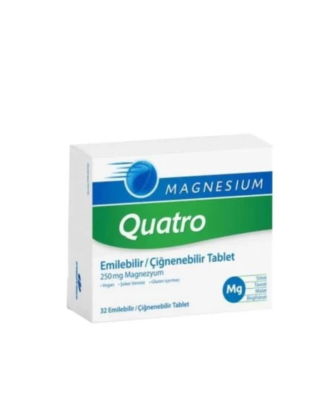 Magnesium Quatro 32 Çiğnenebilir Tablet ürün görseli 1