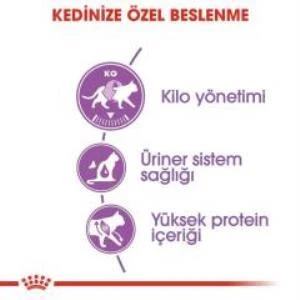 Royal Canin Sterilised Kısırlaştırılmış Kedi Maması 4 Kg + 2 Adet Yaş Mama Hediye - Resim 5