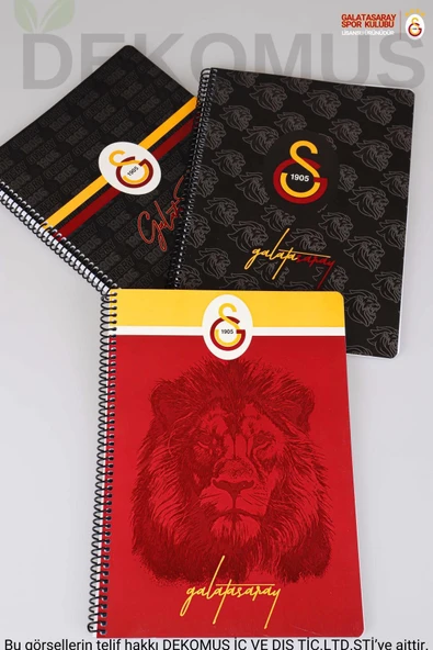 Timon Galatasaray A4 72 Yaprak Karton Kapak Spiralli Defter Çizgili (594566)