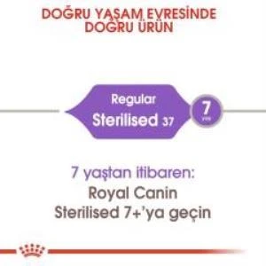Royal Canin Sterilised Kısırlaştırılmış Kedi Maması 4 Kg + 2 Adet Yaş Mama Hediye - Resim 4