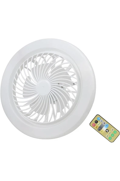 Ct-1153 Fanlı 42w 3 Renk Dim Edilebilir Kumandalı Poyraz Led Ampul E27 Duy - Resim 3
