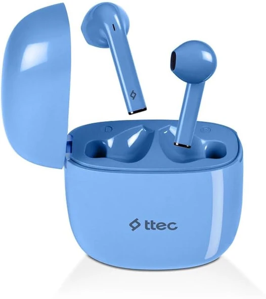 Ttec 2KM141B AirBeat Go Gerçek Kablosuz TWS Bluetooth Kulaklık Mavi