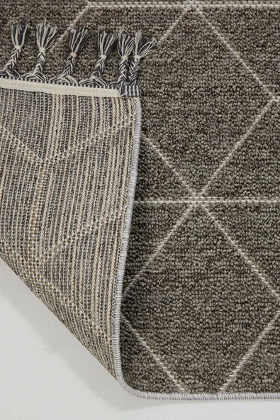 Dekorenti Halı Bukle 1408 Gri - Resim 4