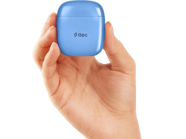 Ttec 2KM141B AirBeat Go Gerçek Kablosuz TWS Bluetooth Kulaklık Mavi - 3