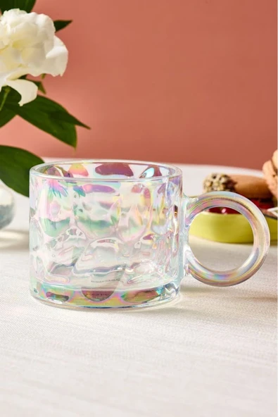 Ruby Lüsterli Cam Kupa 300 ml - Resim 3