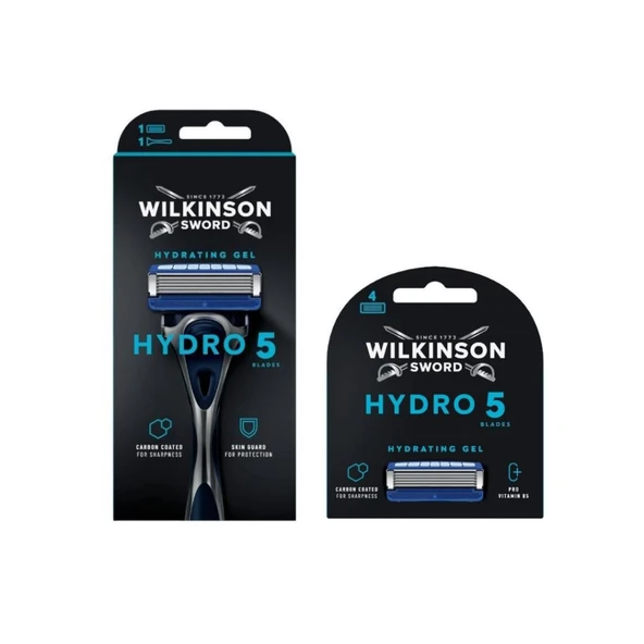 Wilkinson Sword Hydro 5 Erkek Tıraş Bıçağı ve 4 Yedek Set