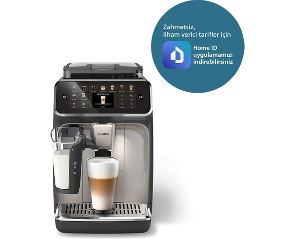 PHILIPS 5500 Serisi LatteGo  Espresso Makinesi 20 Sıcak ve Soğuk İçecek, QuickStart, SilentBrew,