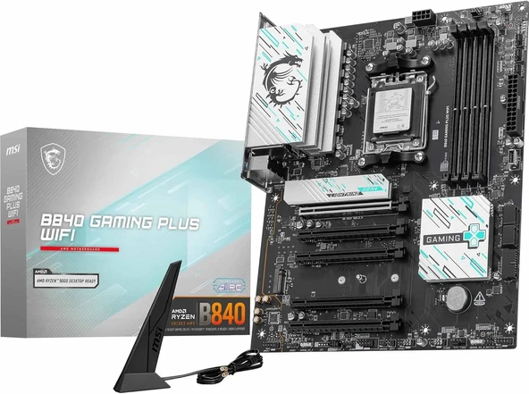 MSI B840 Gaming Plus WIFI AMD B840 8000 MHz (OC) DDR5 Soket AM5 ATX Anakart