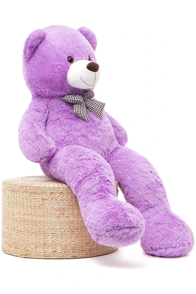 Sevimli 90 cm Peluş Ayı ile  Pembe Konsept Romantik Peluş Ayıcık Buketi - 7