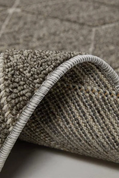 Dekorenti Halı Bukle 1408 Gri - Resim 2