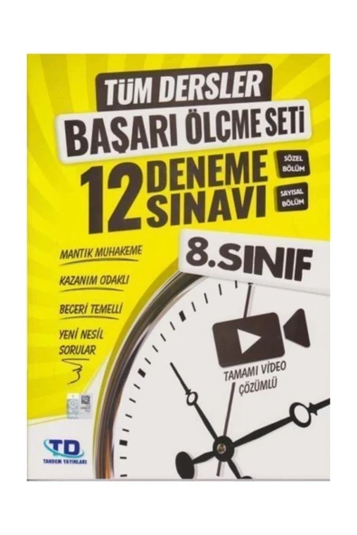 TANDEM 8.SINIF TÜM DERSLER 12 DENEME SINAVI