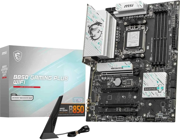 MSI B850 Gaming Plus WIFI AMD B850 8200 MHz (OC) DDR5 Soket AM5 ATX Anakart