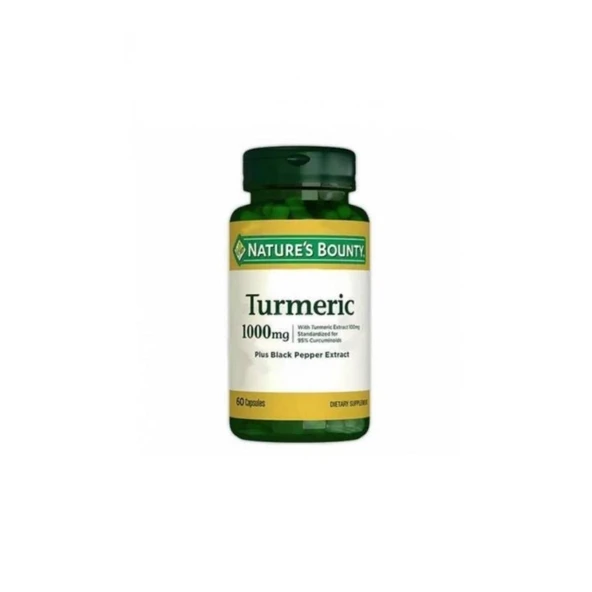 Nature's Bounty Turmeric 1000 mg Plus Black Pepper 60 Kapsül
