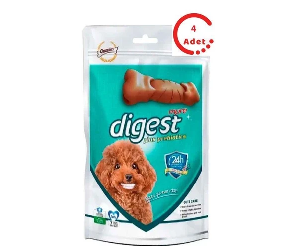 Gnawlers Digest More Dental Prebiyotik Köpek Ödülü 100 Gr x 4 Adet