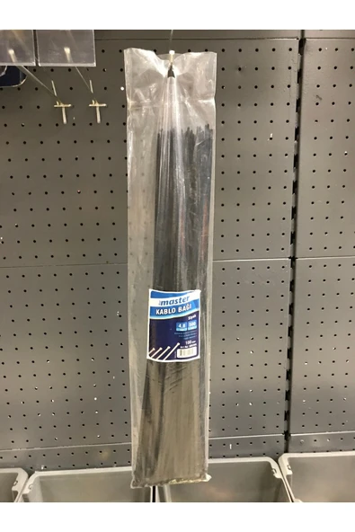 Master 4.8 X 500mm Siyah 50cm Kablo Bağı Cırt Kelepçe 100 Lü - 2