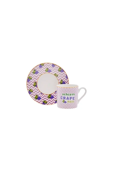 Karaca Fruitee 6 Kişilik Kahve Fincan Takımı 90 ml - 6