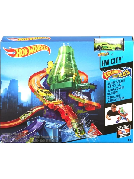 HOT WHEELS Renk Değiştiren Araçlar Çılgın Laboratuvar Oyun Seti