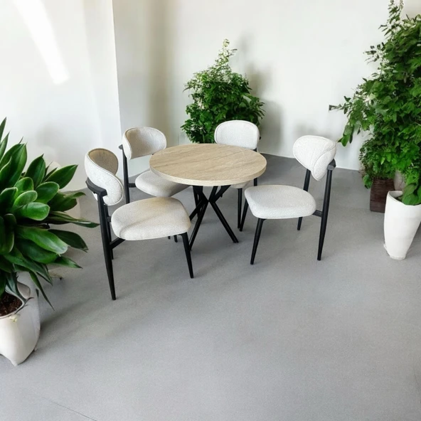 SİYAH POLO SANDALYE TAKIMI , MUTFAK MASASI TAKIMI , YEMEK ODASI TAKIMI