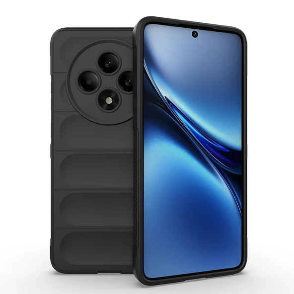 Oppo Reno 11FS Kılıf Esnek TPU Oyuklu Arka Yüzey Tasarımlı Etnik Silikon Kapak - 8