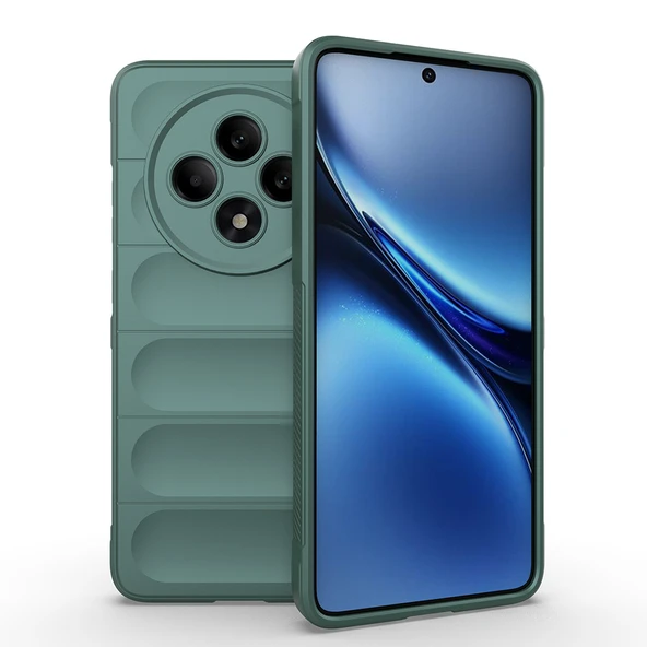 Oppo Reno 11FS Kılıf Esnek TPU Oyuklu Arka Yüzey Tasarımlı Etnik Silikon Kapak - 6
