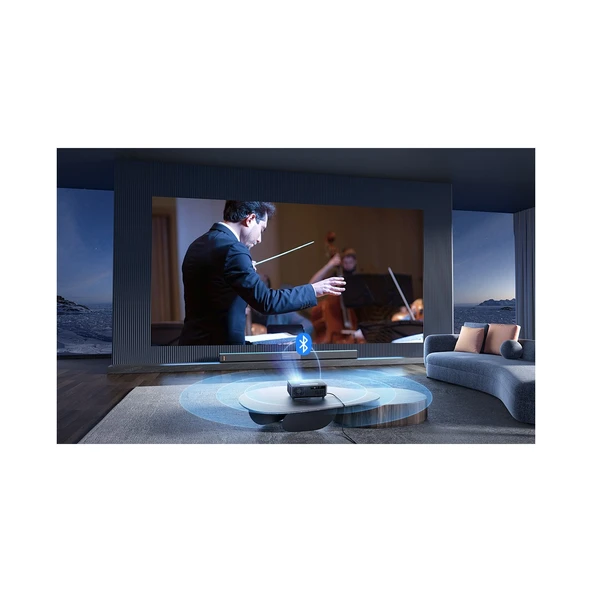 Yaber K1 1080p Projeksiyon Cihazı 650 ANSI Lumen Android TV Box Hoparlör - 3