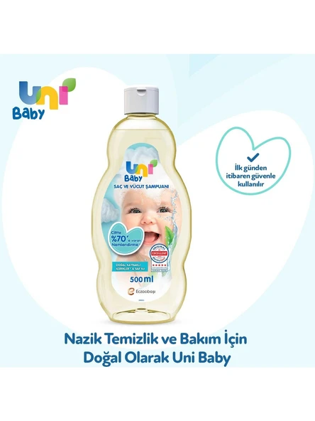 Uni Baby Saç ve Vücut Şampuanı 500 Ml x 2 Adet - 7