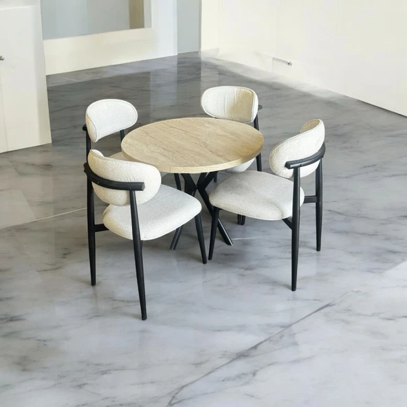 SİYAH POLO SANDALYE TAKIMI , MUTFAK MASASI TAKIMI , YEMEK ODASI TAKIMI - 2