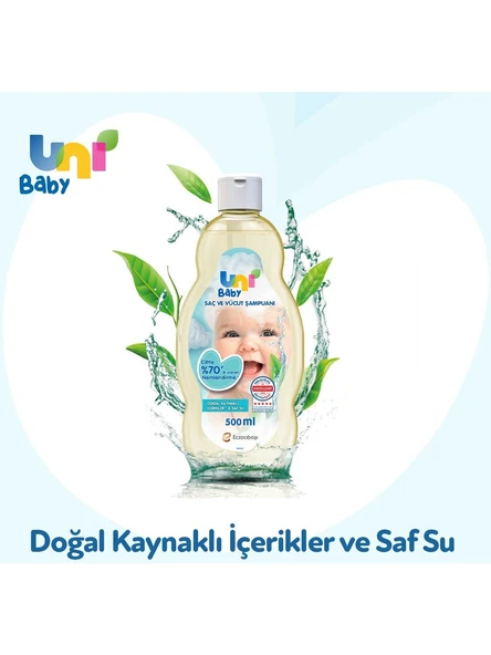 Uni Baby Saç ve Vücut Şampuanı 500 Ml x 2 Adet - 9