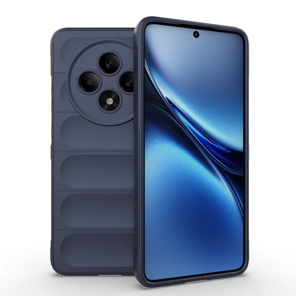 Oppo Reno 11FS Kılıf Esnek TPU Oyuklu Arka Yüzey Tasarımlı Etnik Silikon Kapak - 7