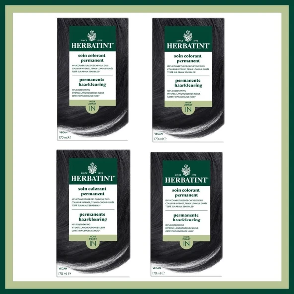 Herbatint Permanent Color Care  1N  170 ml X4 LÜ ürün görseli